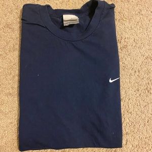 Vtg 90s Nike Navy Blue Small Swoosh sz XL